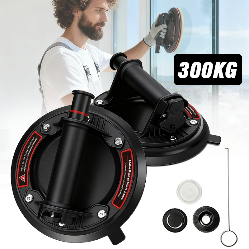 KIT 2 Ventosa Sucção 300kg Vacuo Profissional Para Vidro Marmore Ventosa Profissional