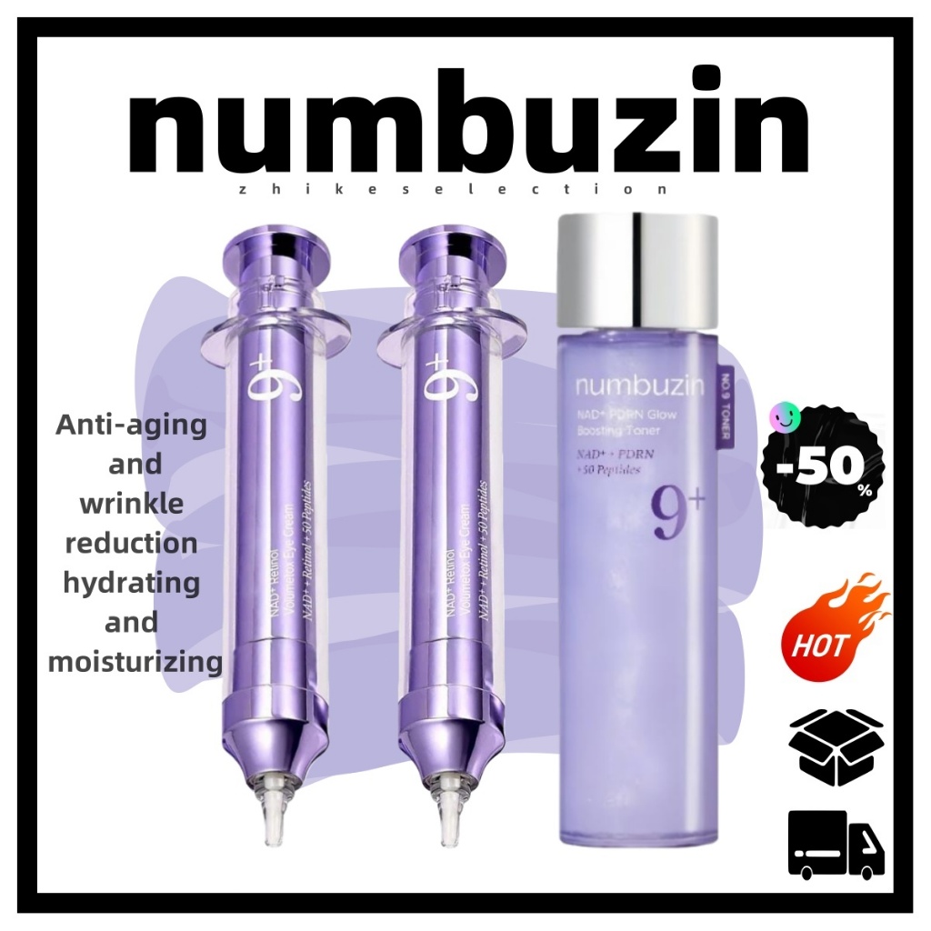 5.5 De Numbuzina No . 9 NAD + Creme Para Olhos Com Vitamina Precursor + Tônico Hidratante | Antienvelhecimento Antirruga