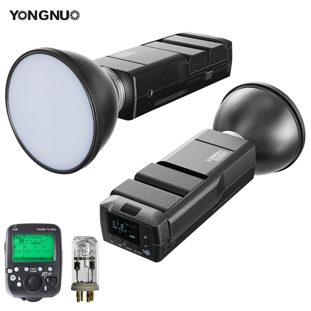 YONGNUO YN200II 200Ws GN60 Portátil TTL Speedlite Metal M4/3 Montagem Com Sistema 2.4G