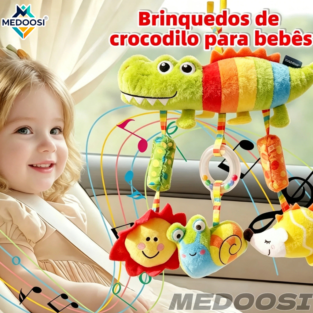 MEDOOSI Bebê Recém Nascido Coruja 0-3anos Mobile para Carrinho Berço E Mordedor Montessori Brinquedo Chocalho Infantil