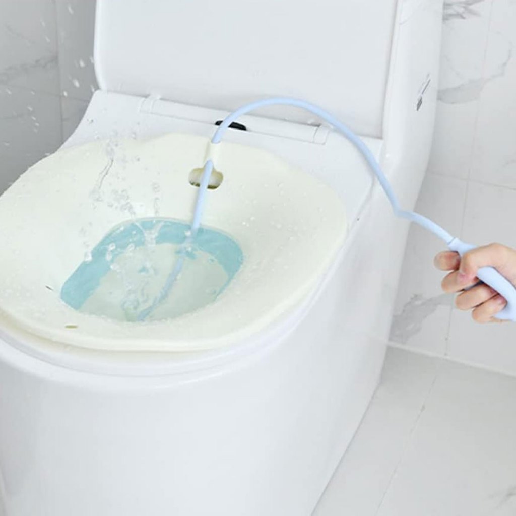 Bacia Para Banho De Assento Dobrável E Higiene Íntima