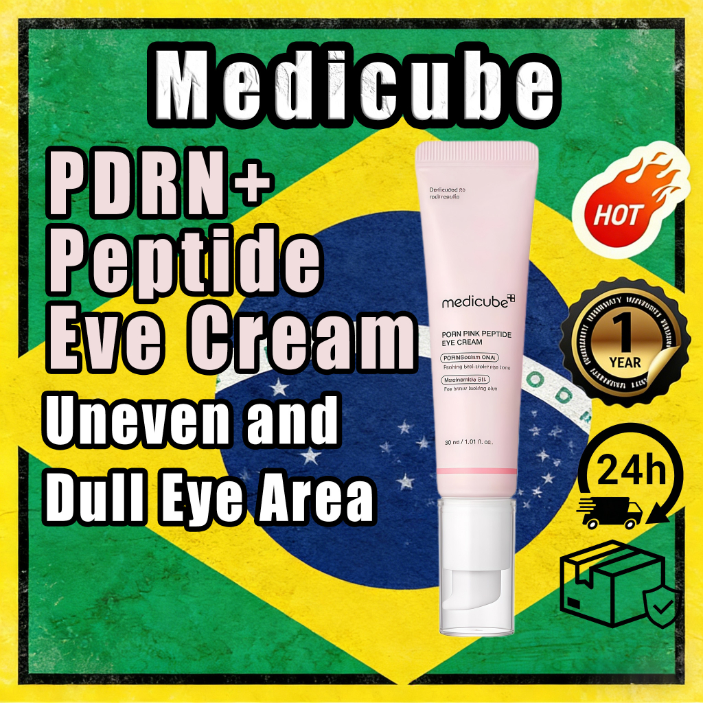 [Medicube] Pink Peptide Eye Cream | Hidratação Longa Duração, Iluminador, Área dos Olhos Mais Lisa, Lifting & Firming