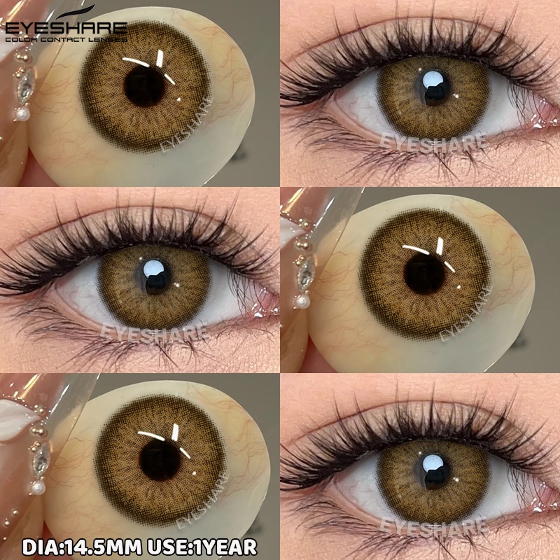 EYESHARE pattaya Lentes De Contato De Cor Marrom , Macias Da Moda , Pupilas De Beleza Pretas , Envio Rápido Do Brasil