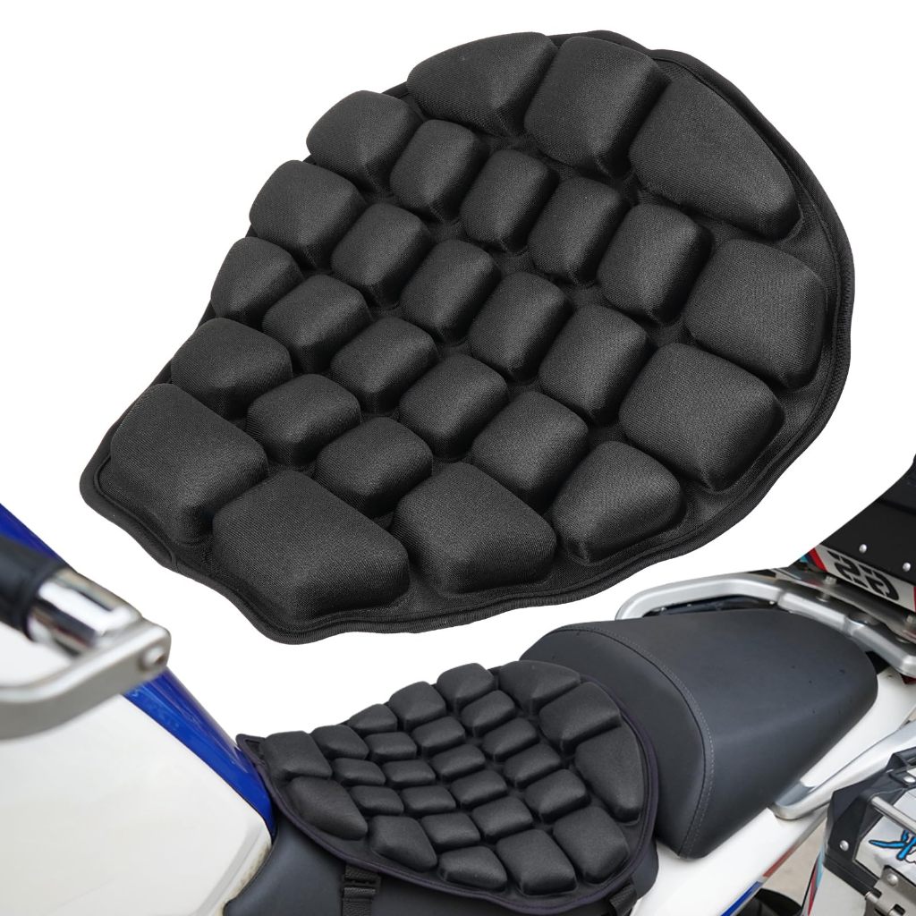 Almofada de Assento Para Moto Respiravel 3D Ergonômica Antiderrapante Alívio para Nádegas