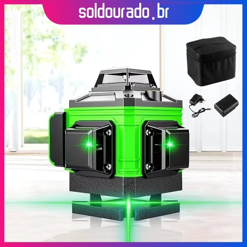 8/12 Linhas Nível a Laser Ajustável Nível 360 ° Medição Da Linha De Ferramentas Rotativas De Auto-Nivelamento Interno