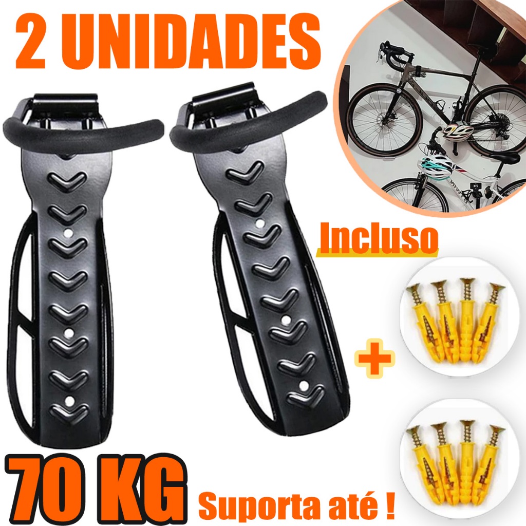 Suporte Gancho Para Pendurar Bicicleta Parede