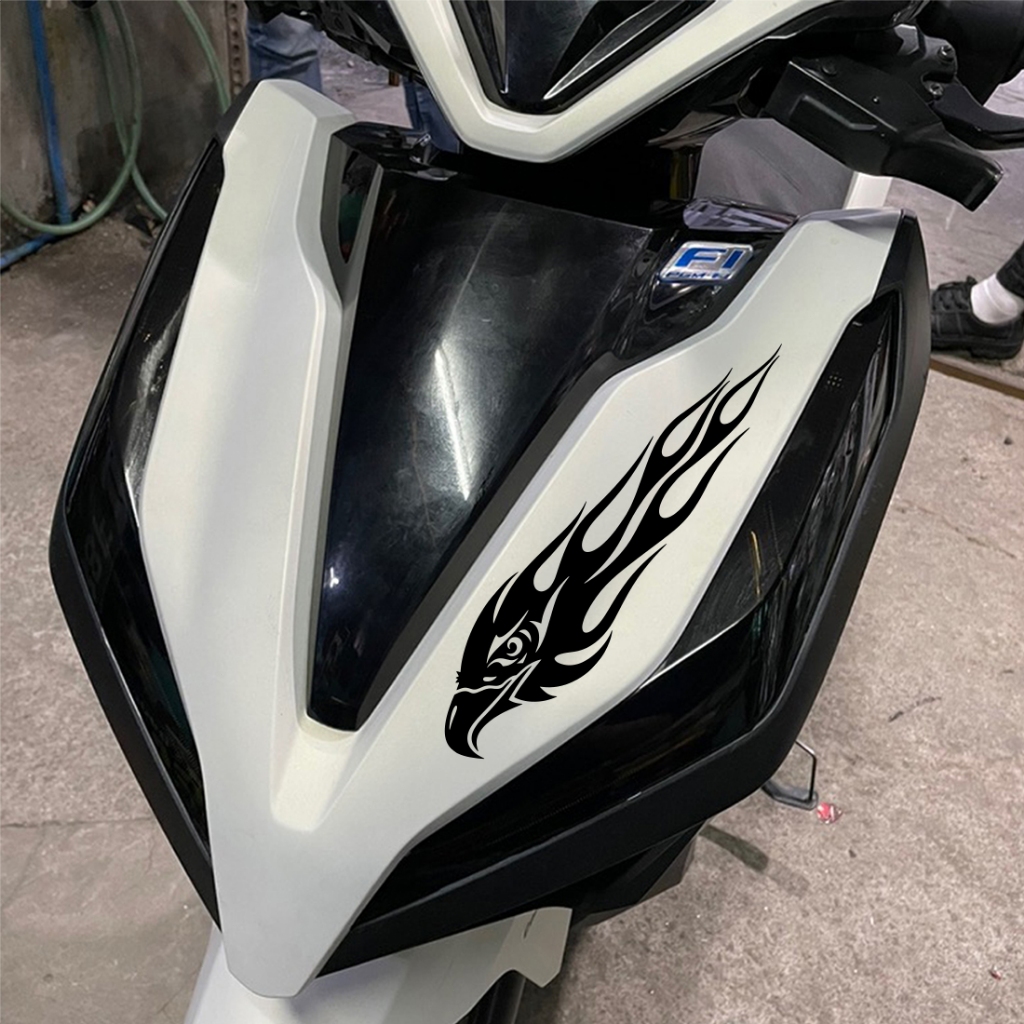Adesivos Para Motocicleta-Um Par De Chamas De Águia-Decorativos À Prova D'água