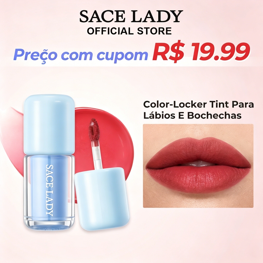 Tintura Labial SACE LADY Fixação de Longa Duração e Não Transfere