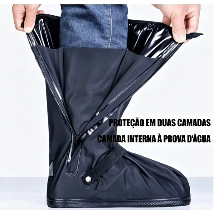 Capa De Chuva Para Tênis Cano Alto Unissex Antiderrapante Impermeável Oferta viva