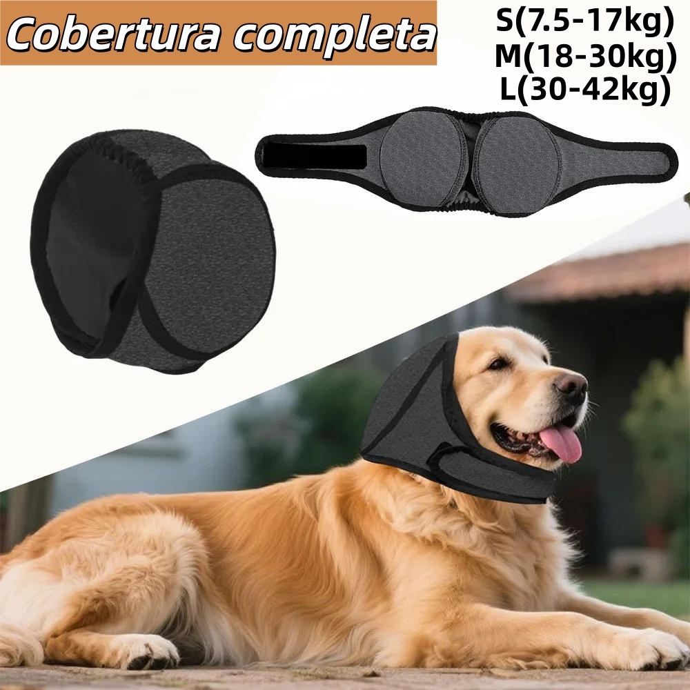 Capas Para Orelhas De Cachorro Protetor De Orelha Calmante Cães Antirruído Com Redução De Ruído , Protetores Ajus