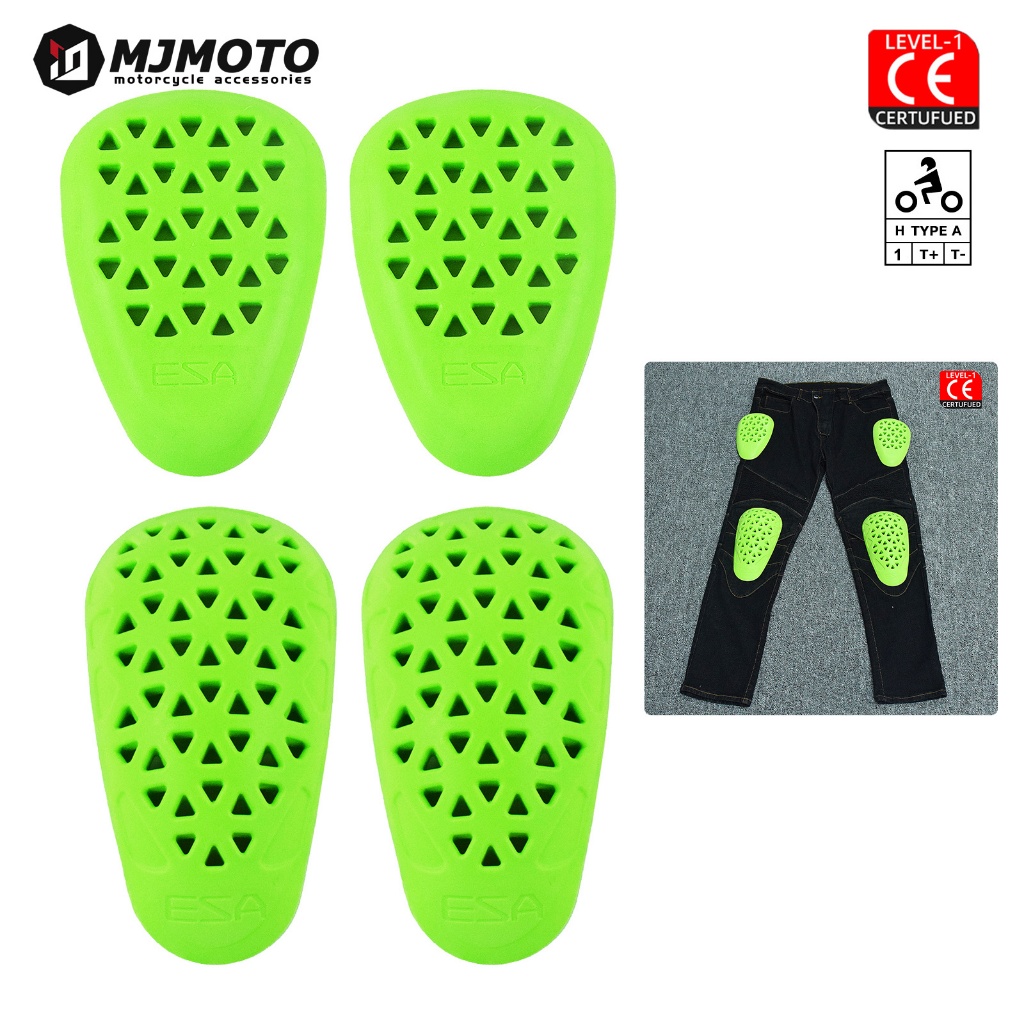 Kit Protetor Interno Calça Moto Joelho Quadril Anti-Impacto CE Nível 1 Colmeia Respirável Pronta Entrega
