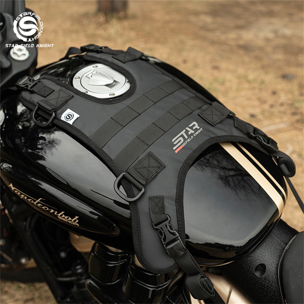 Estrela Campo Cavaleiro Motocicleta Tanque Colete Tático Molle Base Montagem Wearable Equitação Anti-Deslizamento À Prov