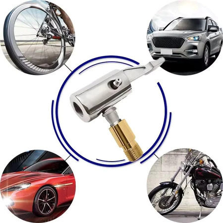 Bico Inflador Com Presilha De Ar De Pneu De Bicicleta Carro Adaptador Conector Da Válvula Bomba carn