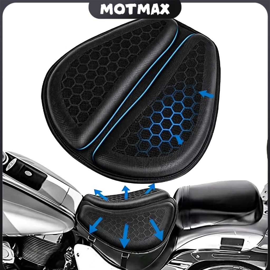 Almofada De Assento De Gel Para Motocicleta, Absorção De Choque, Respirável E Confortável
