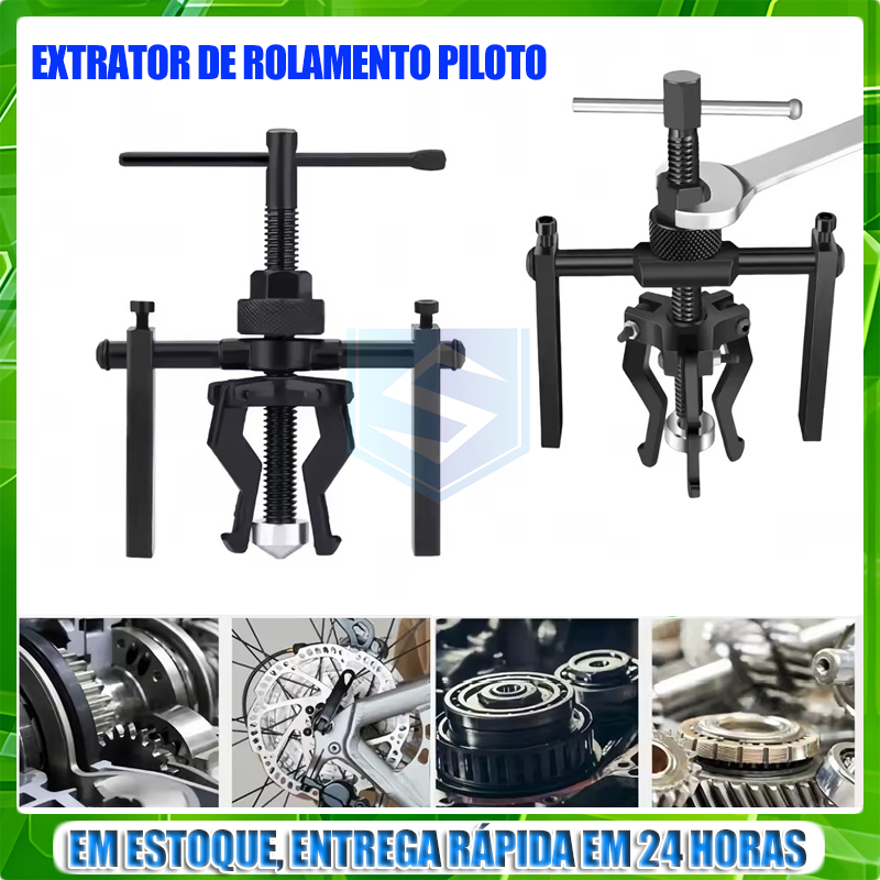Saca Polias Extrator de Rolamentos 3 Garras Pontas Automóvel Carro Roda Motor Engrenagens