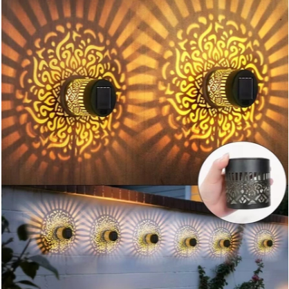 Luz Solar Decoração De Luz à Prova D'água Parede Adequada Para Jardim Gramado Acampamento Passos Greenway Pátio