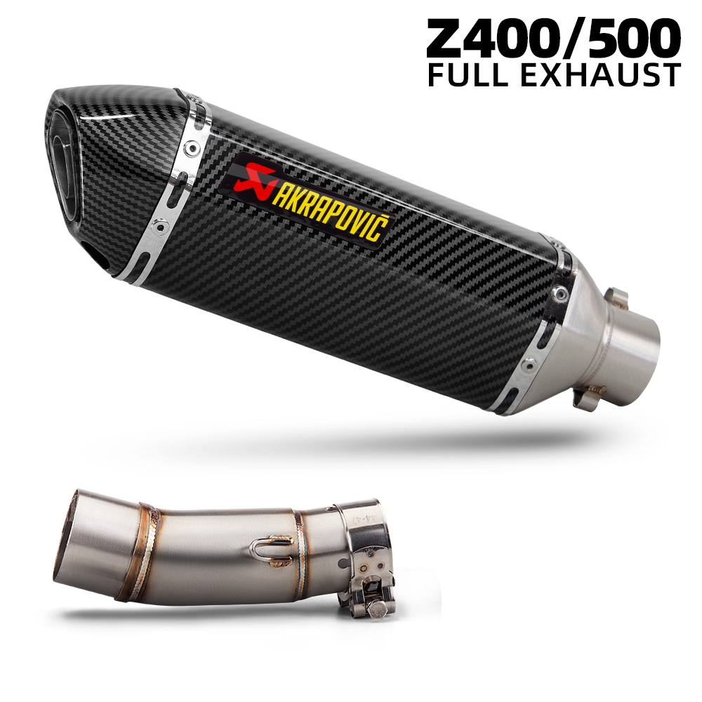 akrapovic 370mm kit De Corrida De Motocicleta Deslizamento Em Linha Para Kawasaki z400 z500 ninja400 ninja500 2017-2026