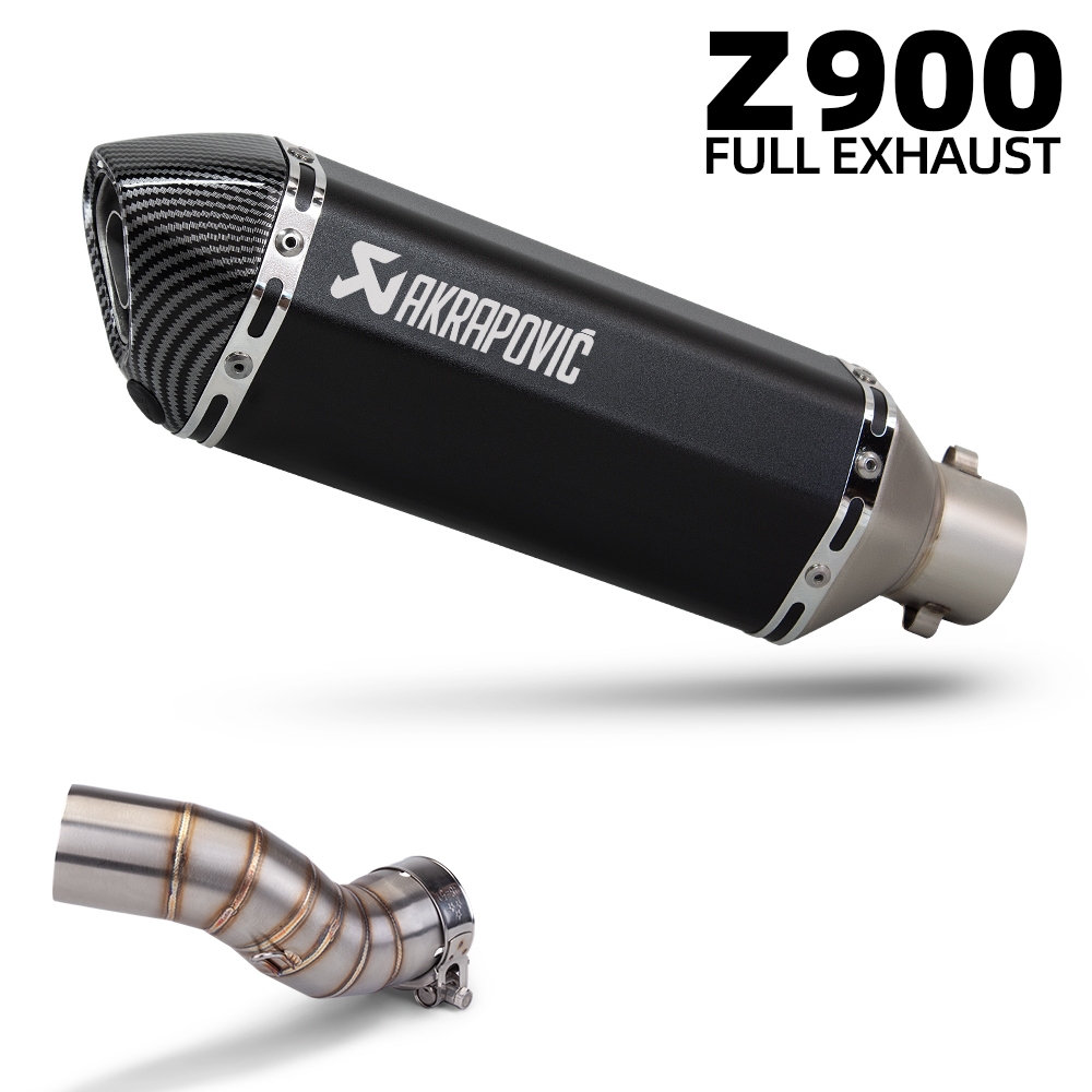 kit De Corrida De Motocicleta akrapovic 370mm Em Linha Para Kawasaki Z900 2017-2026