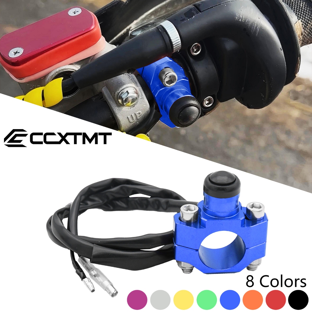Interruptor De Parada Do Motor Da Motocicleta CNC De 7/8 Polegadas 22mm Botão De Pressão Momentary Universal Para