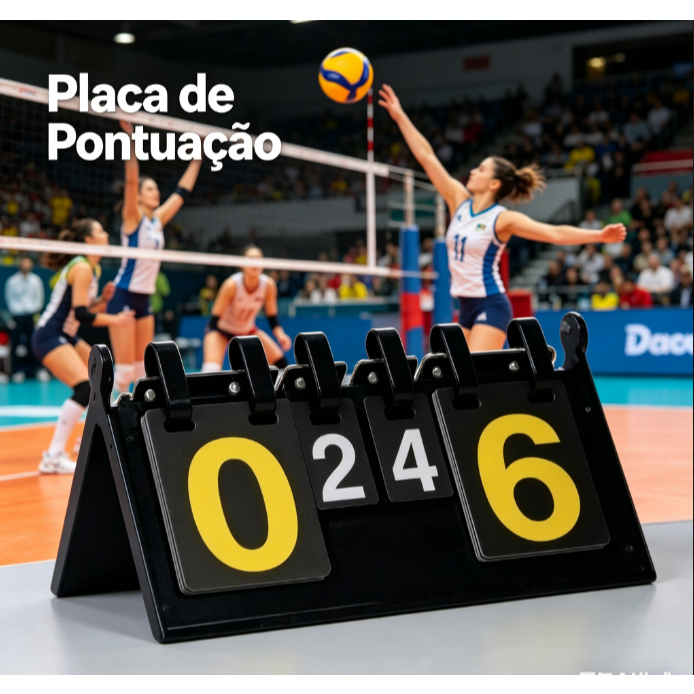 Flip Scorer, portátil dobrável, adequado para tênis de mesa/basquete/vôlei, contagem precisa