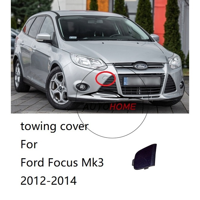 Amortecedor Dianteiro Gancho De Reboque Capa Para Ford Focus Mk3 2012 2013 2014 Tampa Enfeite Tração Escudo Guarnição