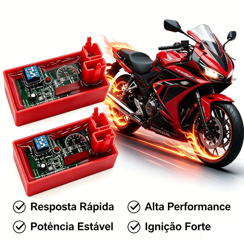 Interruptor De Ignição CDI Racing AC 6 Pinos Para Moto CG 125 150 Titan Fan
