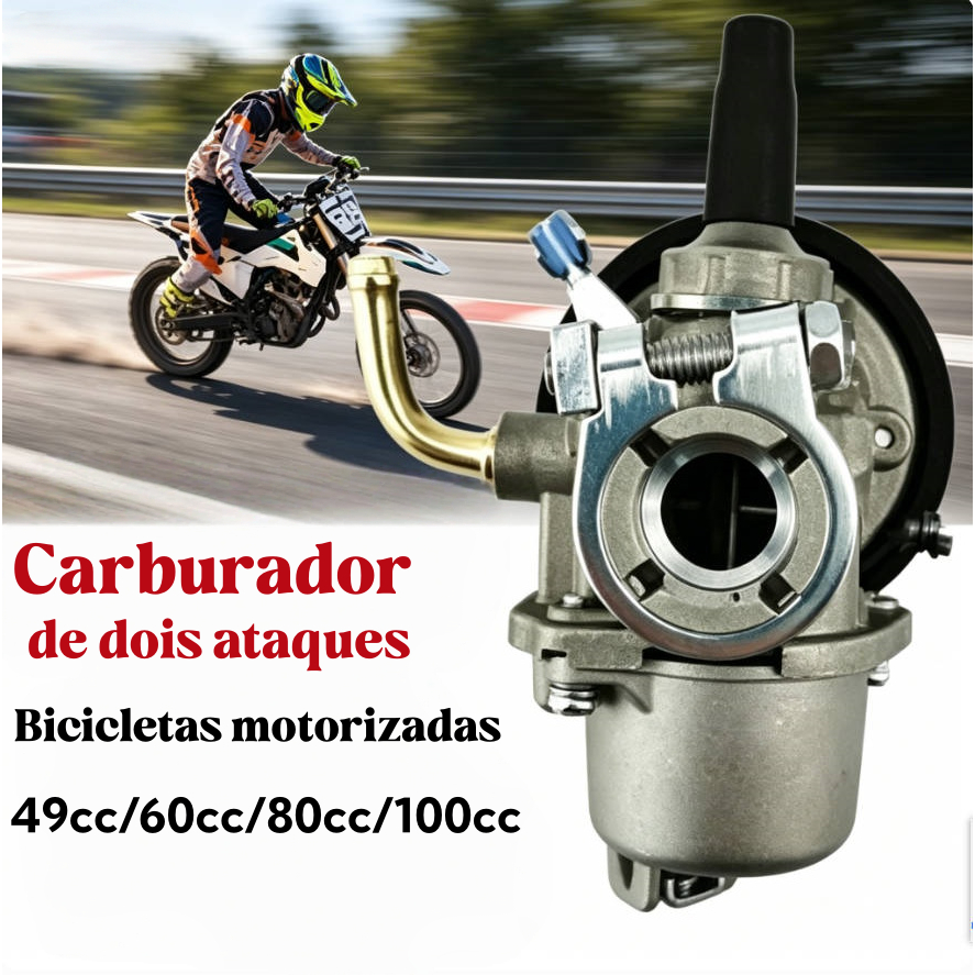 Carburador de Universal Bicicleta Motorizada 49cc 50cc 80cc