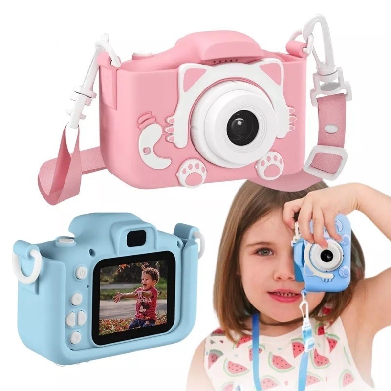Câmera Digital infantil [foto real/Real Shot HD] Mini câmera infantil para gravação de fotos Câmera multifuncional