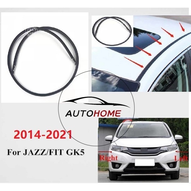 Para Honda Jazz Gk5 T5A 2015-2021 Moldagem De Telhado Borracha Getah Bumbung 2016 2017 2018 2019 2020 2021
