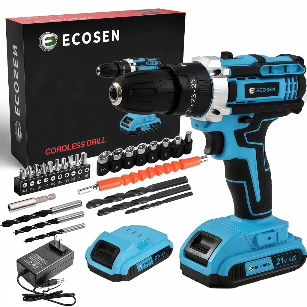 Kit Parafusadeira Furadeira Sem Fio  Impacto Com 2 Baterias 21v /12v  Profissional