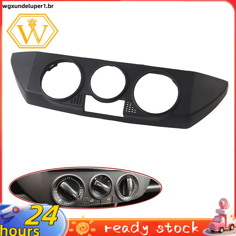 Carro Preto Frente Painel AC Aquecedor De Controle Do 9N Guarnição Da Tampa Cap Fit Para Polo 2002-2010 6Q0820075C 1QA