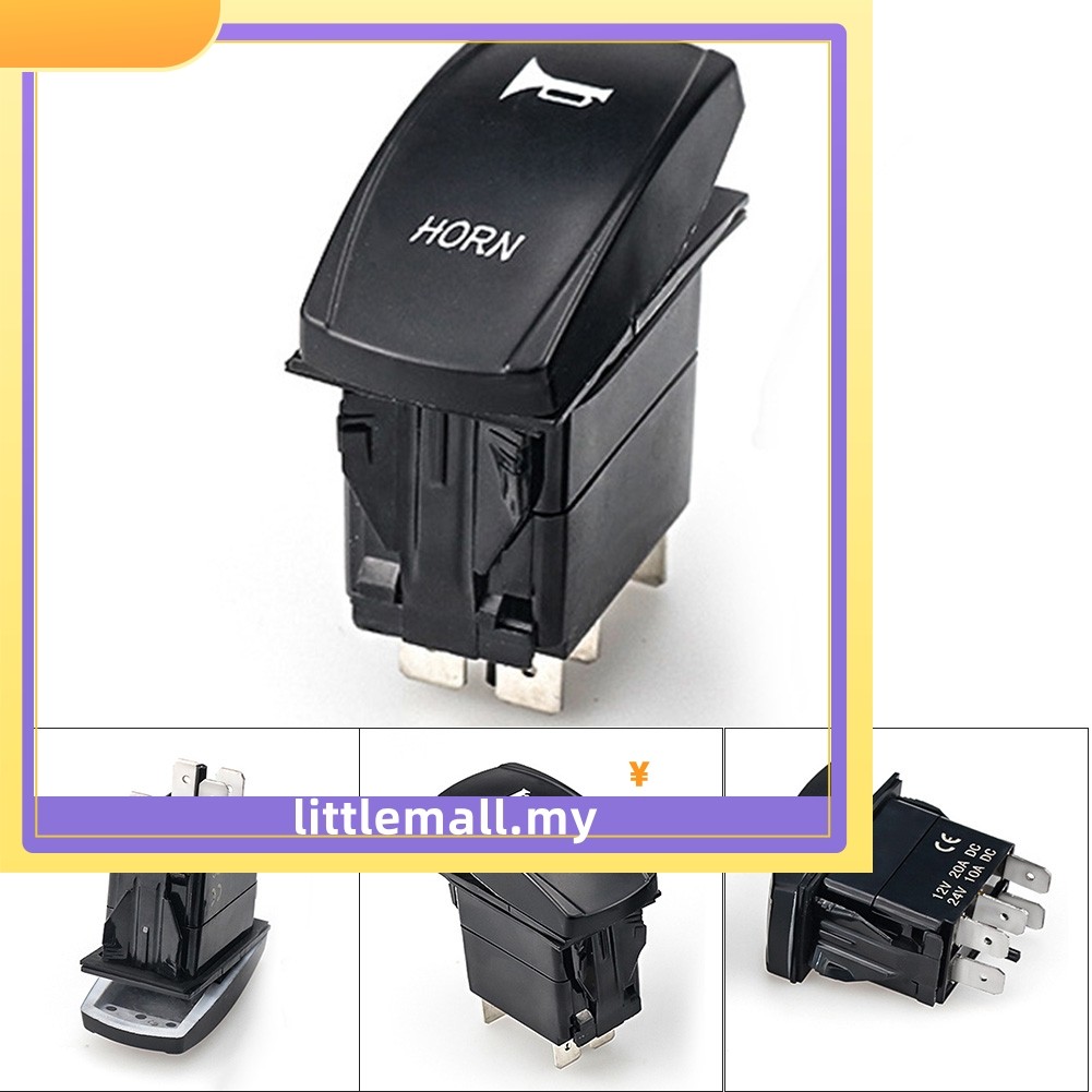 Llmablue LED Horn Toggle Rocker On Off Switch Alto-Falante Botão Carro Barco Sino