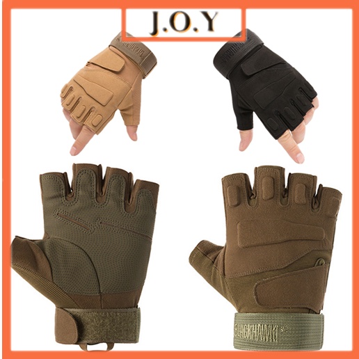 J.O.Y Luvas De Alta Qualidade Para Ciclo Do motor Meio Dedo Respirável Antiderrapante Da Motocicleta Combate Tático Equitação Ciclismo # 042