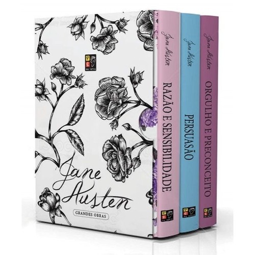 Box 3 Livros Jane Austen -  Orgulho e Preconceito, Razão e Sensibilidade, Persuasão | Box Romances