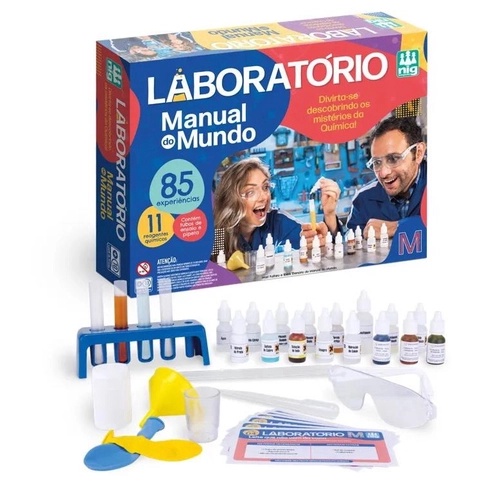 Kit 85 Experiências Laboratório Manual do Mundo - Nig 1640