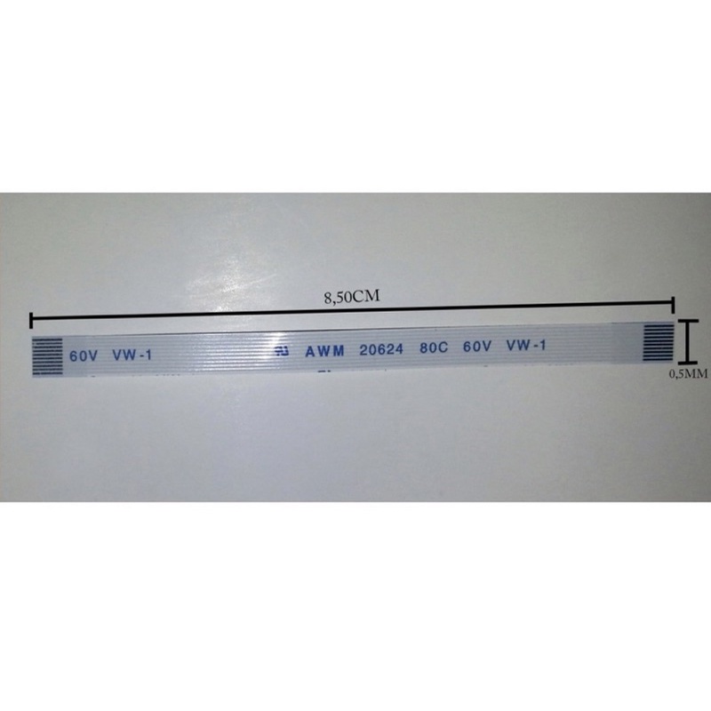 Cabo Flat Power Reparo Playstation 3 Slim 10 Vias - Ps3