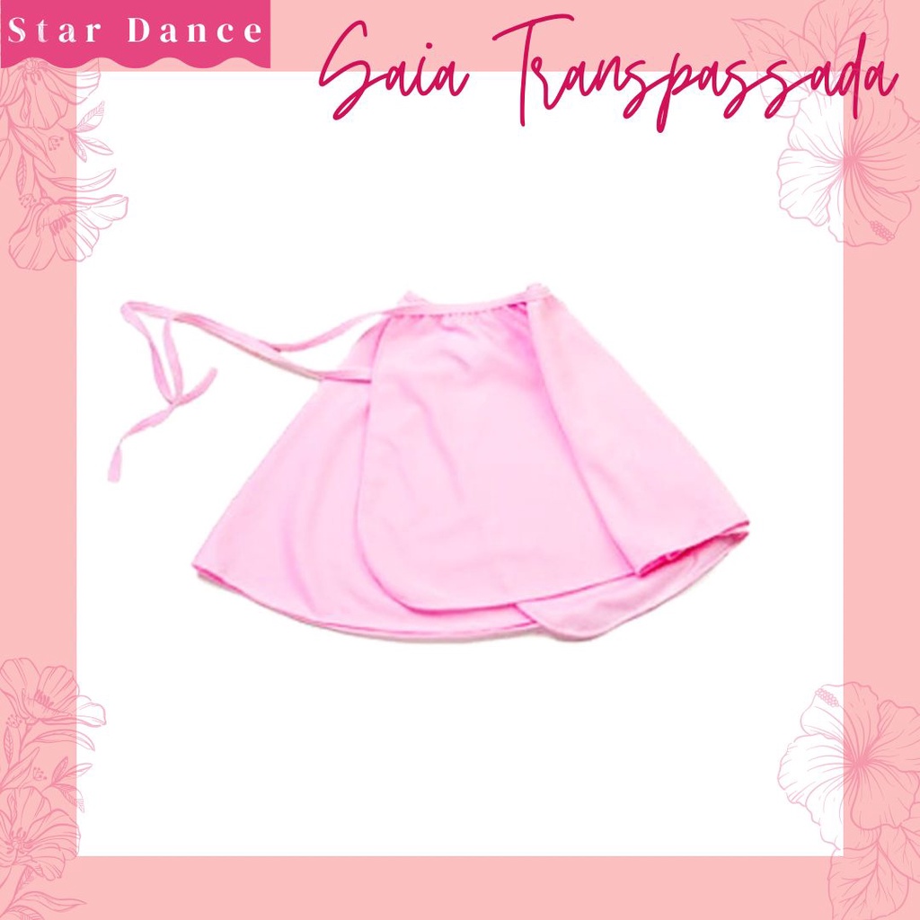 Saia Transpassada Infantil Para Ballet - Saia - Balé