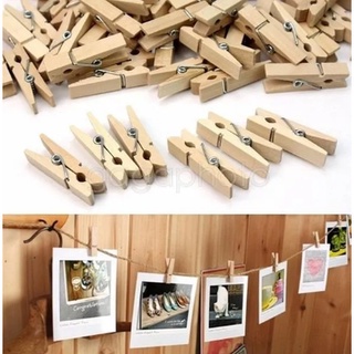 Varal Para Fotos Com 16 Mini Prendedores