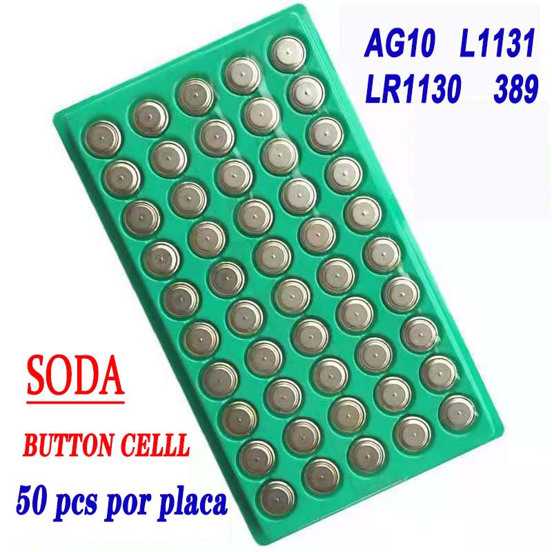 LR1130 389 AG10 LR1131 AG13  LR44 Bateria de botão de bateria para calculadora de controle remoto de relógio eletrônico