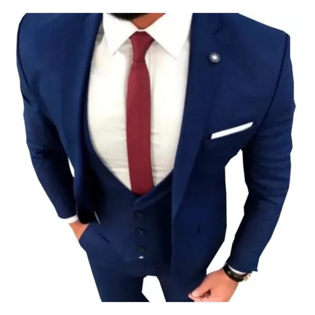 Ternos Slim Masculino Paletó e Calça 2025