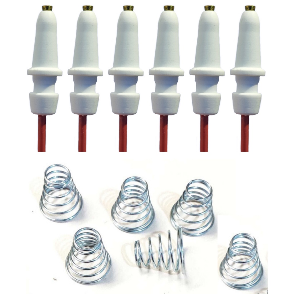 Kit 6 Velas e 6 molas De Ignição Acendimento Fogão Dako Ge 4, 5 ou 6 bocas