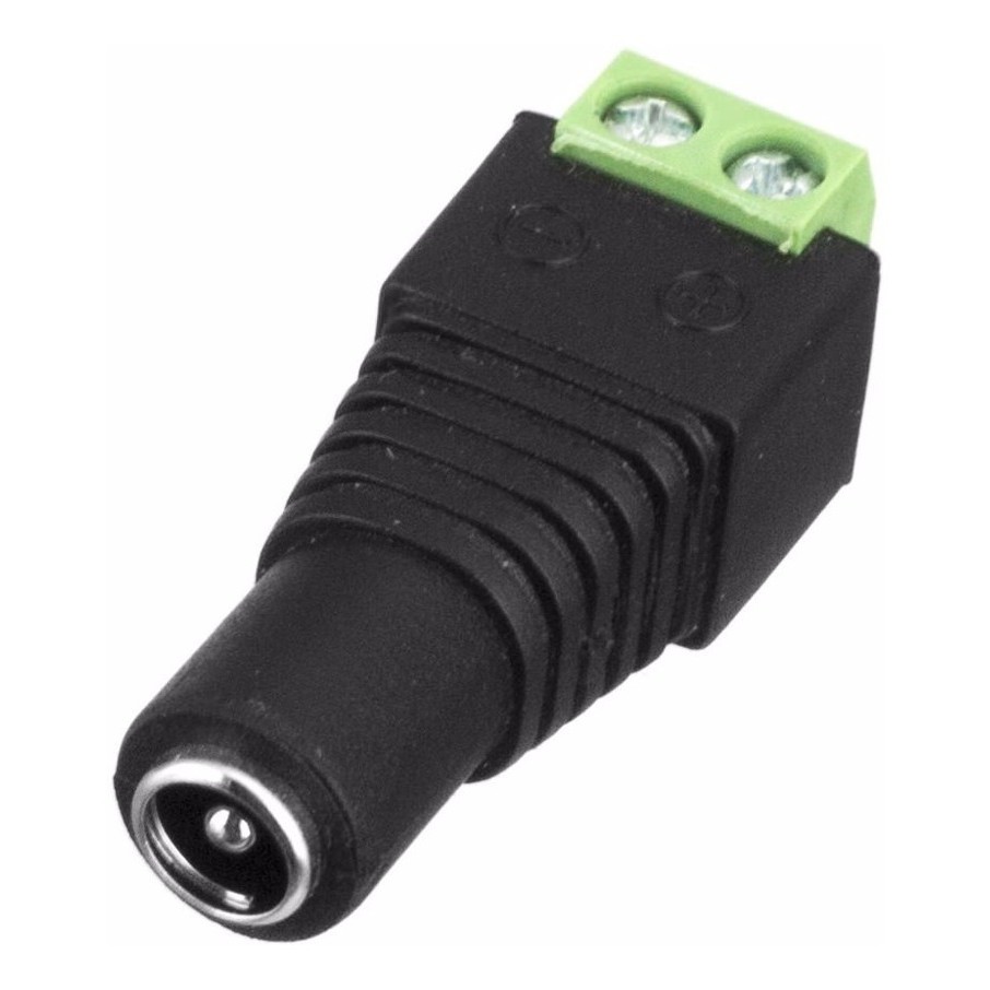 Kit 10 Conector P4 Fêmea Com Borne Cftv - Fita Led Fonte
