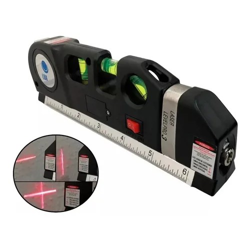 Nível Laser Profissional Trena Level Pro3 Estágios Nivelador 3/4 bolhas de nivel