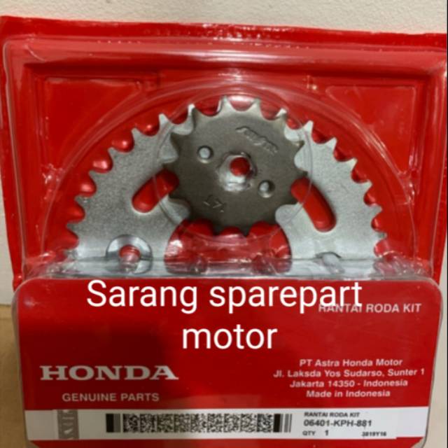 Conjunto De Engrenagens Do Carisma Supra X 125 Pacote KPH Charisma