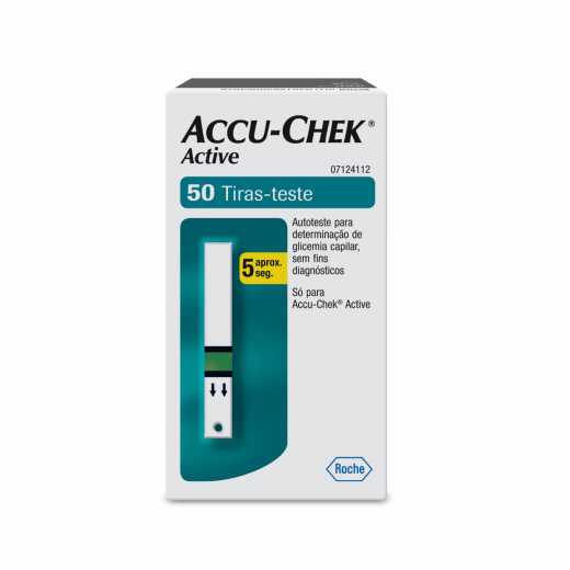 Tira Para Medidor De Glicemia Accuchek Active C/ 50un
