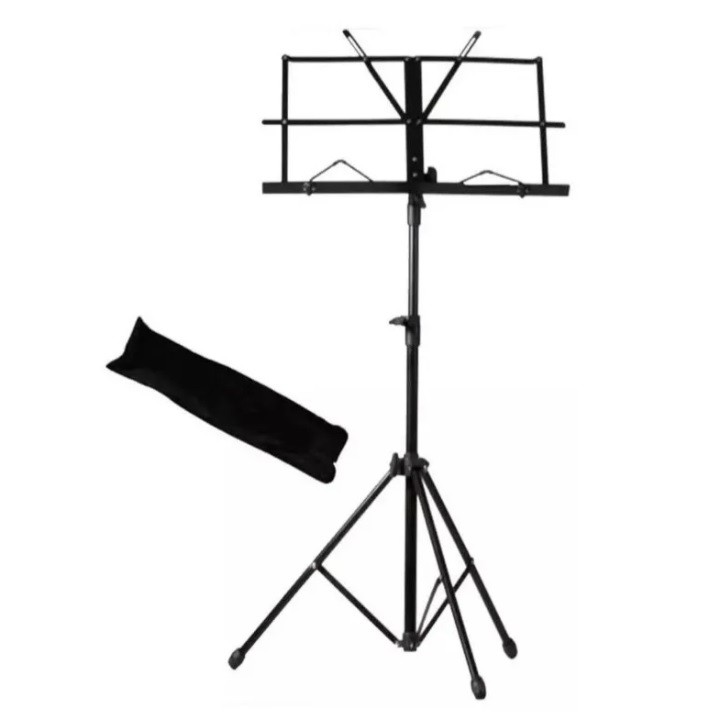 Estante Partitura Suporte Pedestal Cavalete Bolsa Ferro - COM NF
