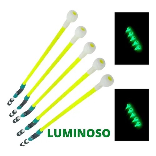 5 Ponteiras Inteligente Dedo Duro Luminoso Brilha No Escuro Tilápia