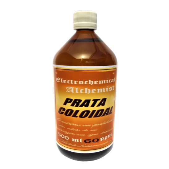 PRATA COLOIDAL 60 PPM 500M VIDRO AMBAR FARMACEUTICO