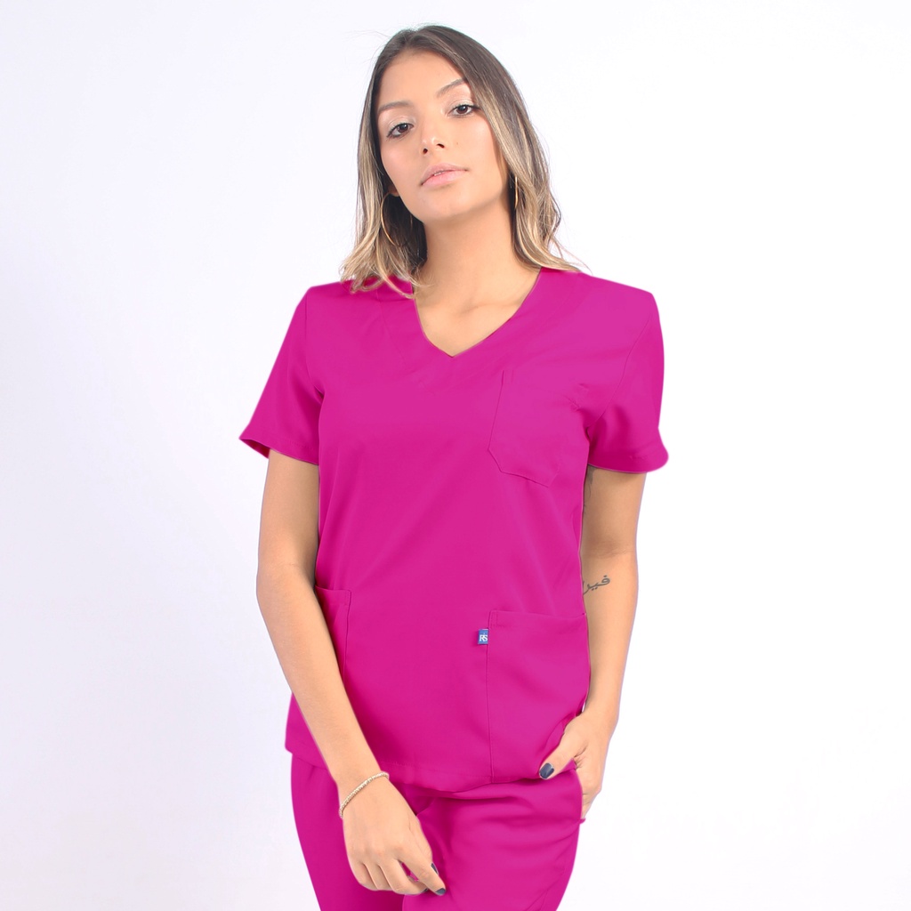 Pijama Cirúrgico em Gabardine Conjunto Hospitalar Scrub Feminino