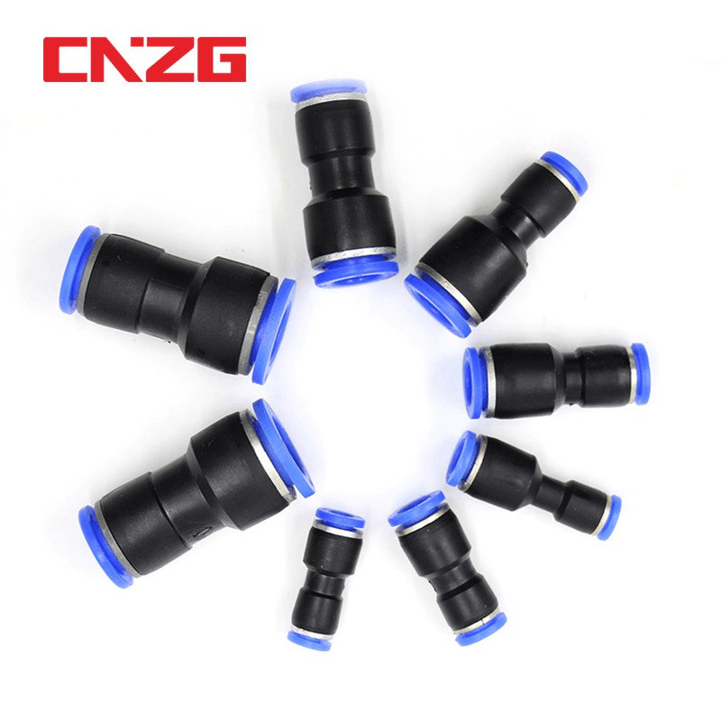 PU PGConexão Pneumática Engate Rapido União Reta 4mm 6mm 8mm 10mm 12mm Reto Push Adaptador Mangueira de ar rápida
